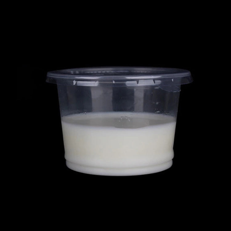 1000 PCS Thick Disposable Transparent Plastic Takeout Packaging Seasoning Box with Lid, Style:300ml Split Cup