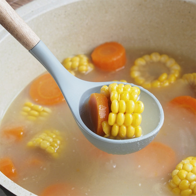 12 in 1 Silicone Wood Handle Heat-resistant Cooking Cutlery Sets Kitchen Tools