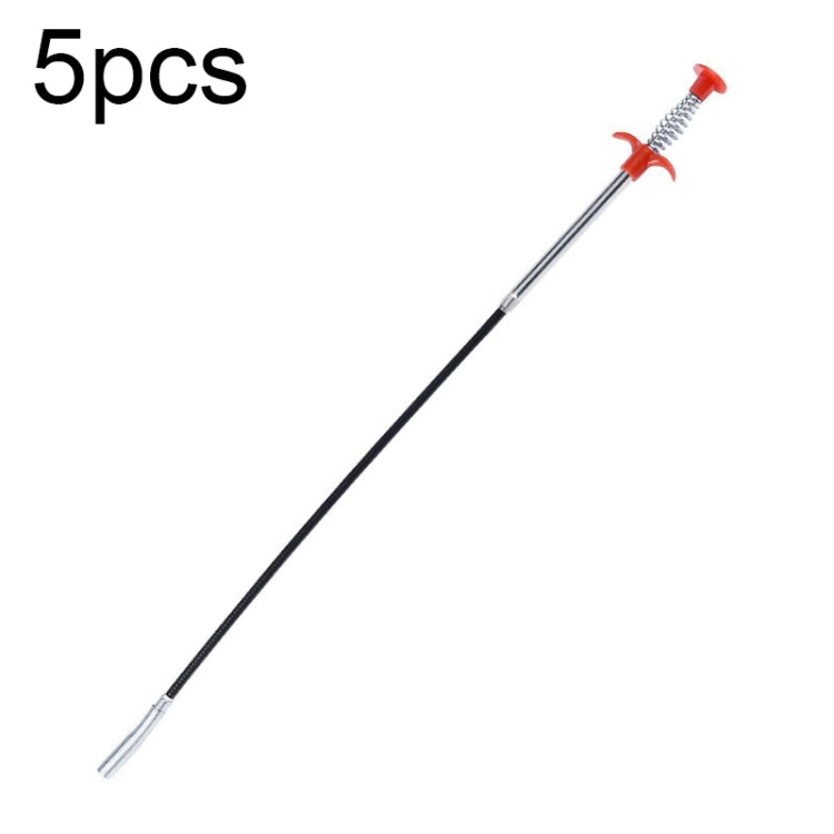 5pcs Multifunctional Four-claw Grapple Bendable Hose Sewer Dredge, Specification: 300cm