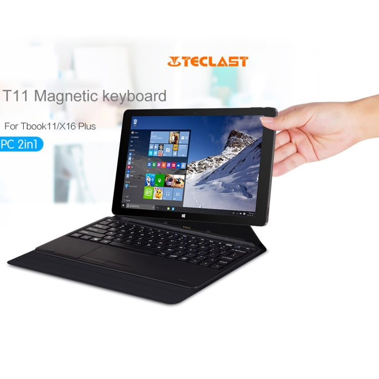 Fashionable 2 in 1 Horizontal Flip Foldable Leather Tablet Case with Magnetic Suction Full Touch Keyboard for Teclast Tbook 11(S-WMC-0696)