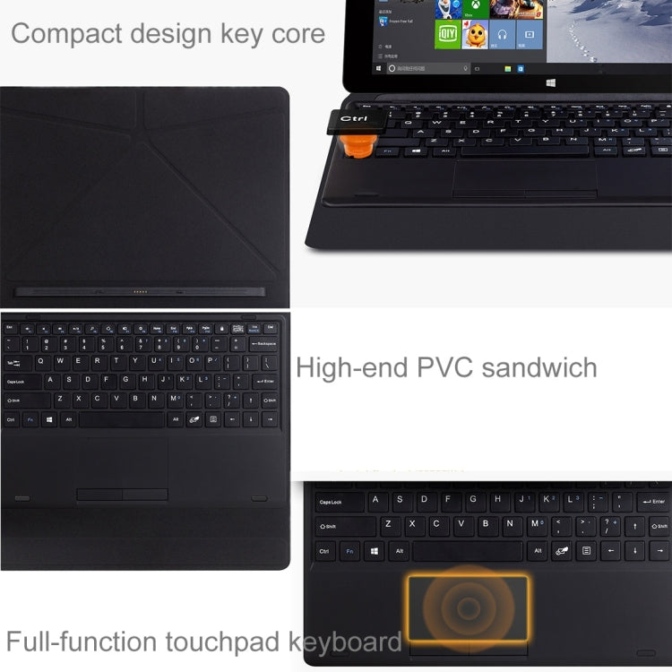 Fashionable 2 in 1 Horizontal Flip Foldable Leather Tablet Case with Magnetic Suction Full Touch Keyboard for Teclast Tbook 11(S-WMC-0696)