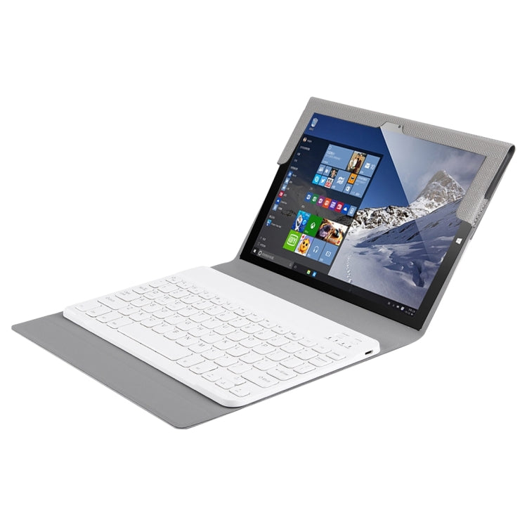 Teclast Tbook 10(WMC0600) Fashionable 2 in 1 Horizontal Flip Foldable Leather Tablet Case with Magnetic Suction Full Touch Keyboard(Grey)