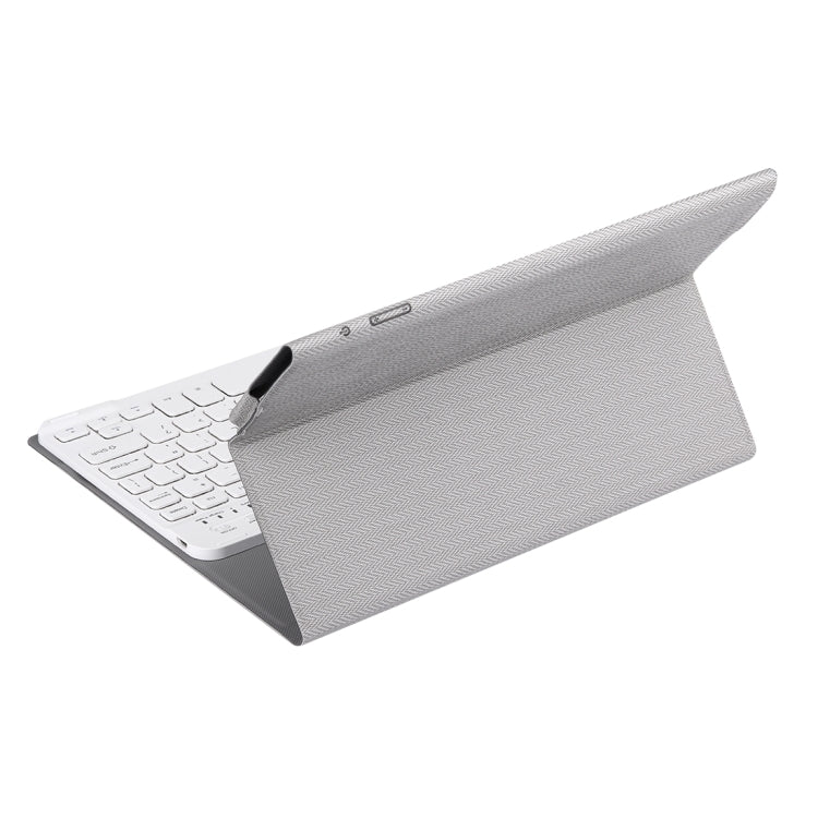 Teclast Tbook 10(WMC0600) Fashionable 2 in 1 Horizontal Flip Foldable Leather Tablet Case with Magnetic Suction Full Touch Keyboard(Grey)