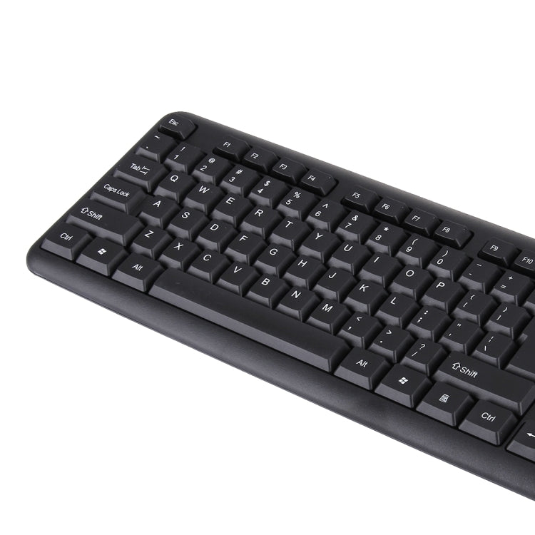 FC-530 Standard USB 104 Keys Wired Keyboard for Computer PC Laptop(Black)