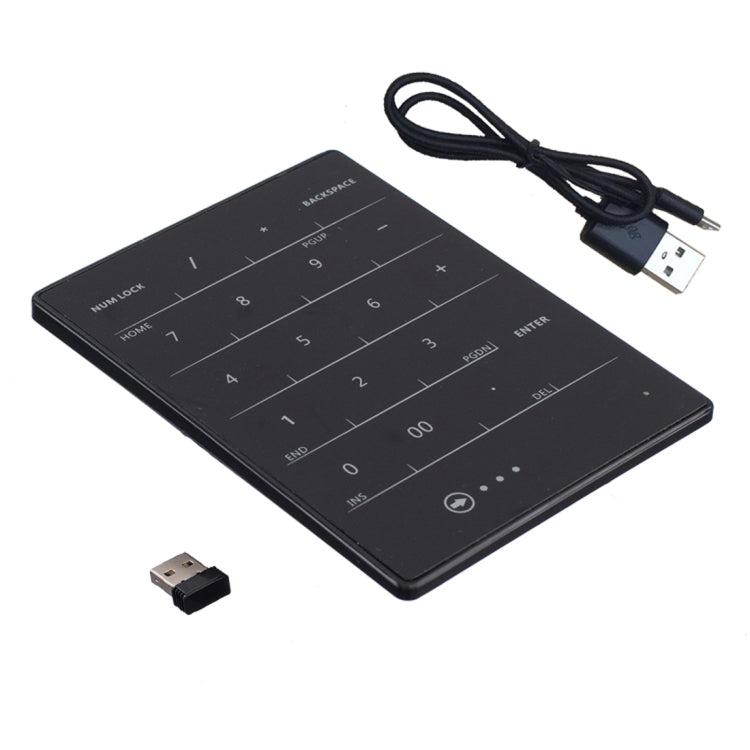 SK-35AG 19 Keys 2.4G Wireless Numeric Touch Keyboard Touchpad for Laptop(Black)