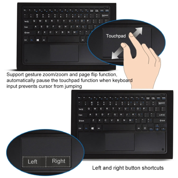 Tablet PC Magnetic Docking Soft Keyboard for Jumper EZpad 6(Black)