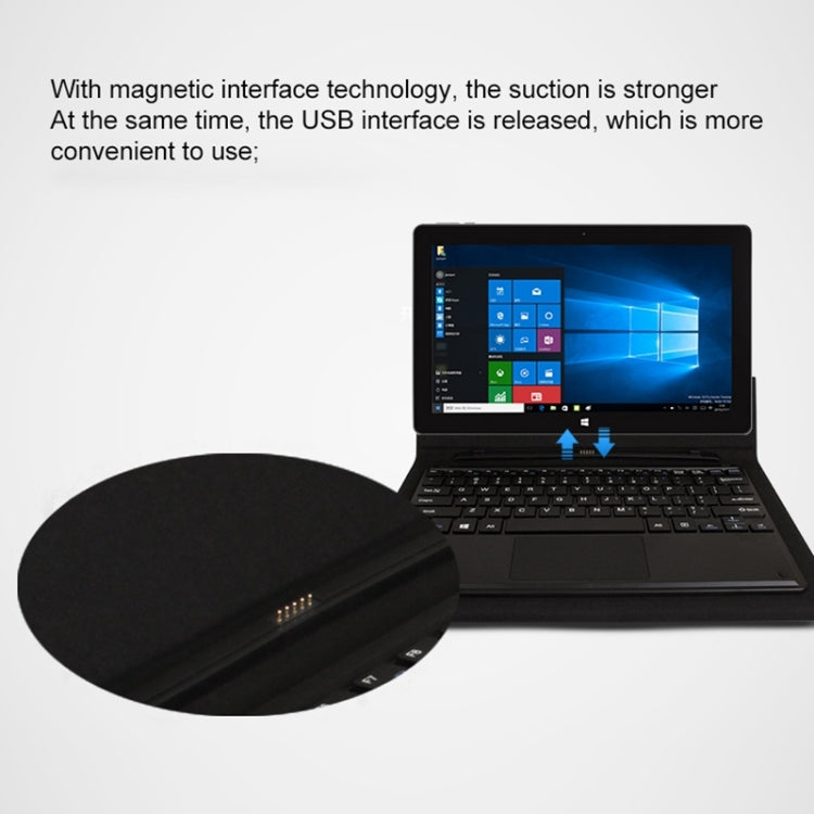 Tablet PC Magnetic Docking Soft Keyboard for Jumper EZpad 6(Black)