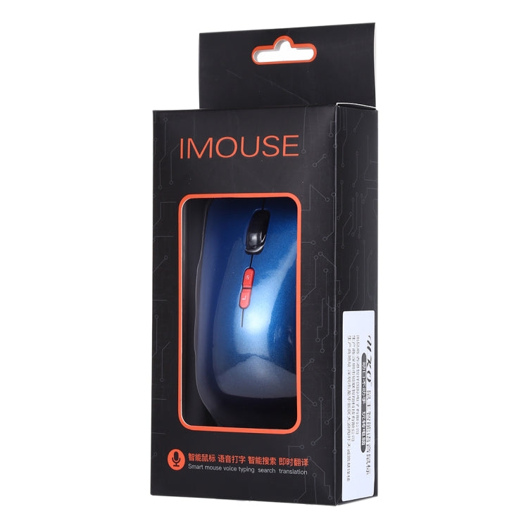 iMOUSE DSBH2-SUBAI01 2.4GHz USB Charging Wireless Smart Mouse, Support Voice Typing & Smart Search & Real-time Translation & Voice Assistant (Blue)