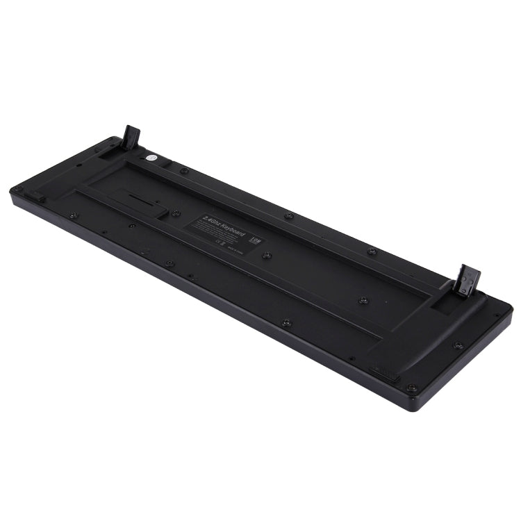 FC-8001 2.4GHz Wireless 104 Keys Keyboard with Embedded USB Receiver for Computer PC Laptop