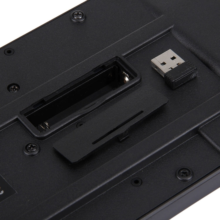 FC-8001 2.4GHz Wireless 104 Keys Keyboard with Embedded USB Receiver for Computer PC Laptop