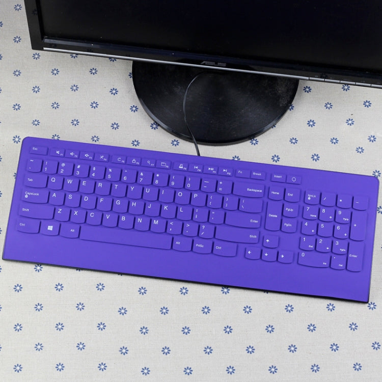 Desktop Computer Solid Color Silicone keyboard Protector Flim for Lenovo JME-2209U / KU-0989 / SK-8821 / S510