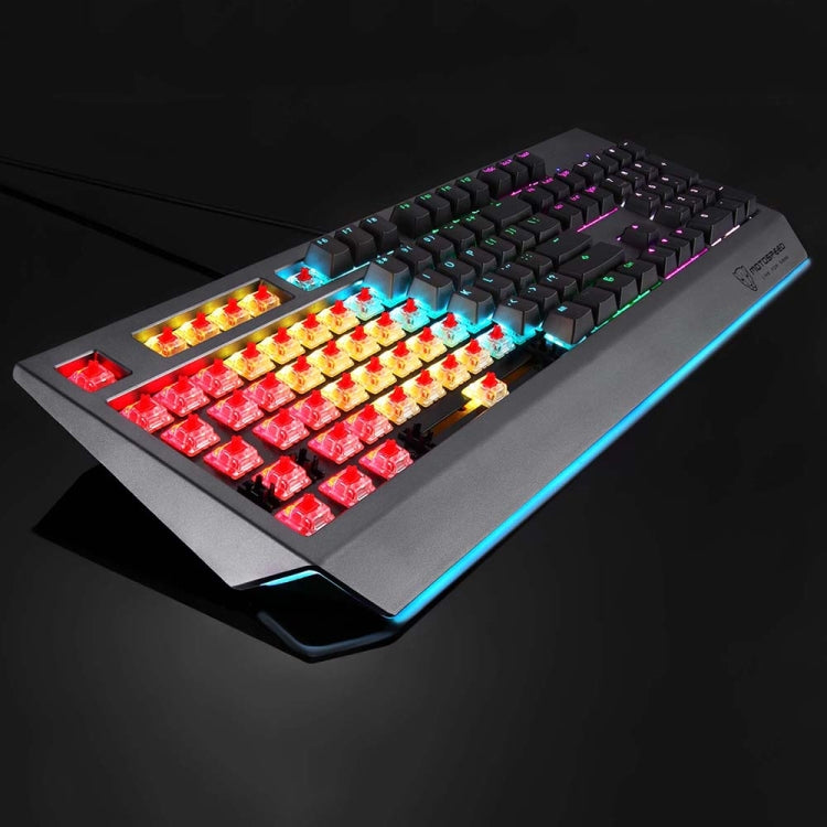 MOTOSPEED CK99 RGB Mechanical Keyboard 104 Keys with Backlight, Length:1.6m,