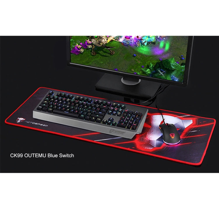 MOTOSPEED CK99 RGB Mechanical Keyboard 104 Keys with Backlight, Length:1.6m,