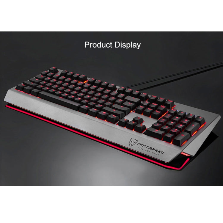MOTOSPEED CK99 RGB Mechanical Keyboard 104 Keys with Backlight, Length:1.6m,