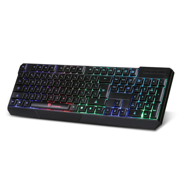 MOTOSPEED K70L Gaming Keyboard USB Wired 7 Color Backlight Ergonomic Design 104 Keys