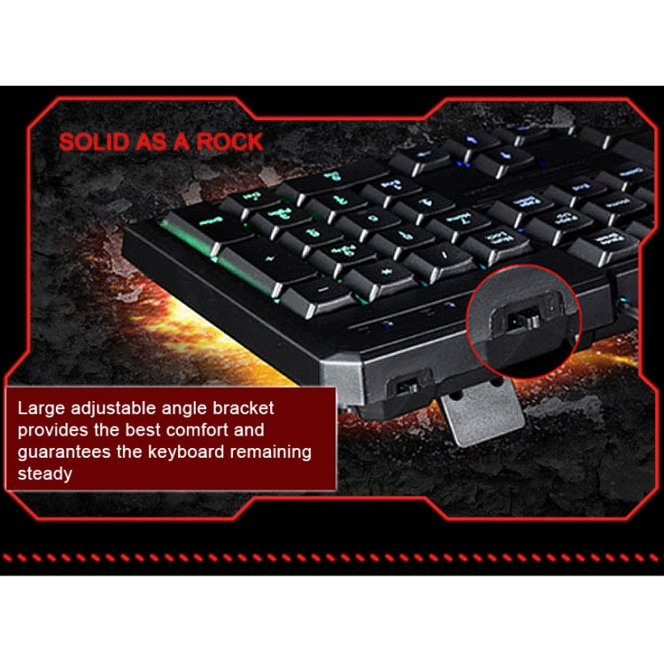 MOTOSPEED K70L Gaming Keyboard USB Wired 7 Color Backlight Ergonomic Design 104 Keys