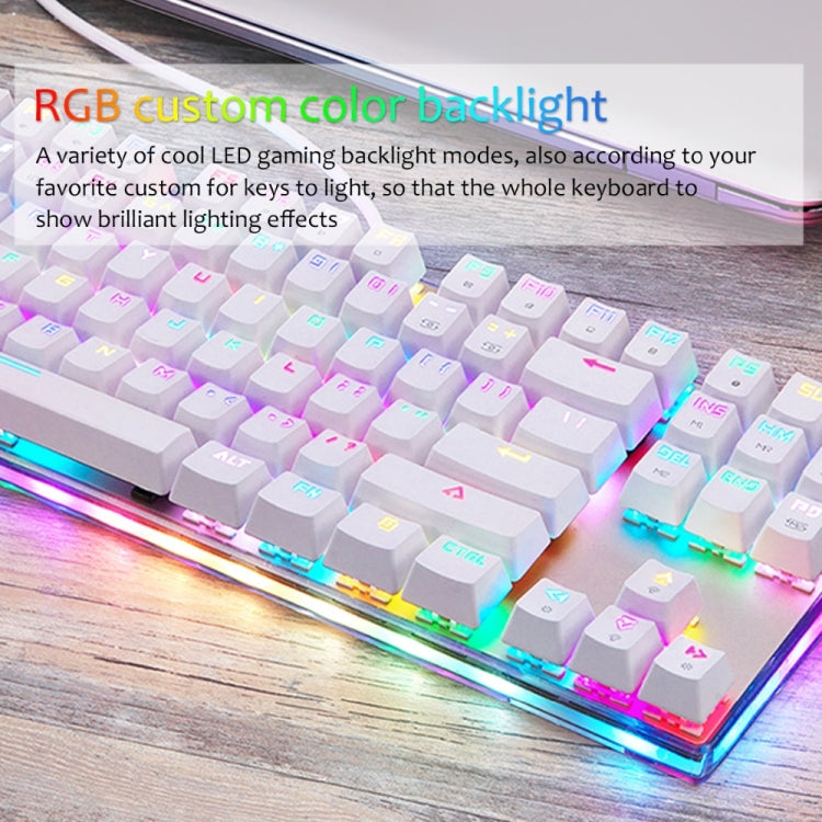 MOTOSPEED K87S USB Wired Mechanical Game Keyboard with RGB Backlight 87 Keys,