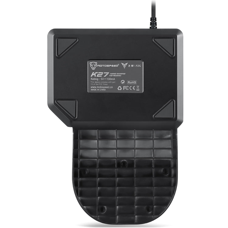 MOTOSPEED K27 USB Wired Singlehanded Mechanical Keyboard with Blue Switch 9 colors Backlight