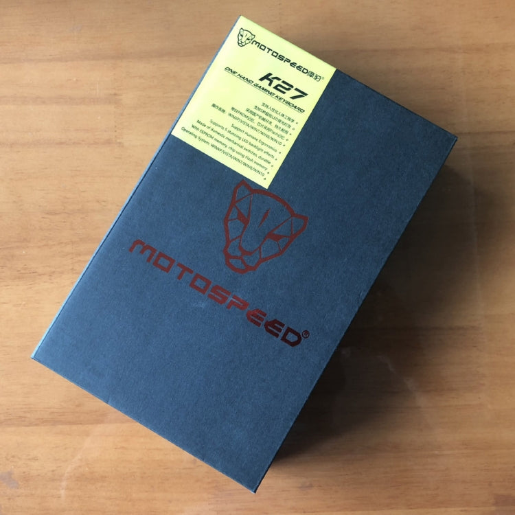 MOTOSPEED K27 USB Wired Singlehanded Mechanical Keyboard with Blue Switch 9 colors Backlight