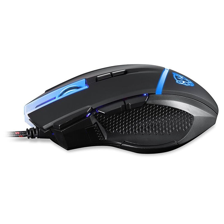 MOTOSPEED V18 Gaming Wired Mouse Supporting 4000DPI 8-grade DPI High Precision Optical 9 Keys LED Breathing Lamp with 1.8m Cable