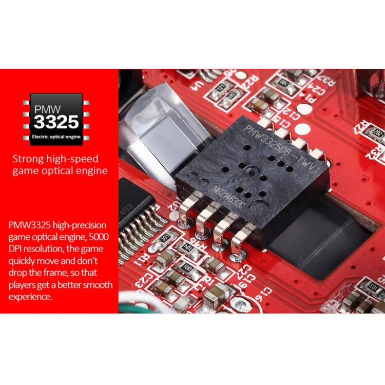 MOTOSPEED V60 5000 DPI Wired Gaming Mouse 7 Keys