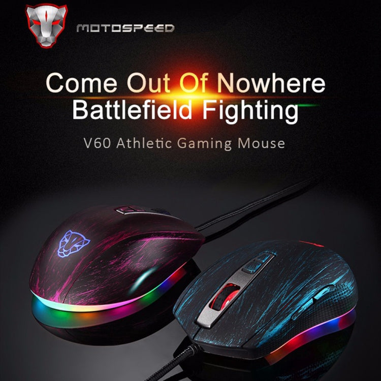 MOTOSPEED V60 5000 DPI Wired Gaming Mouse 7 Keys