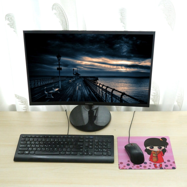 20 PCS Patterned Square Mouse Pad, Size: 239 x 200mm, Random Pattern Delivery