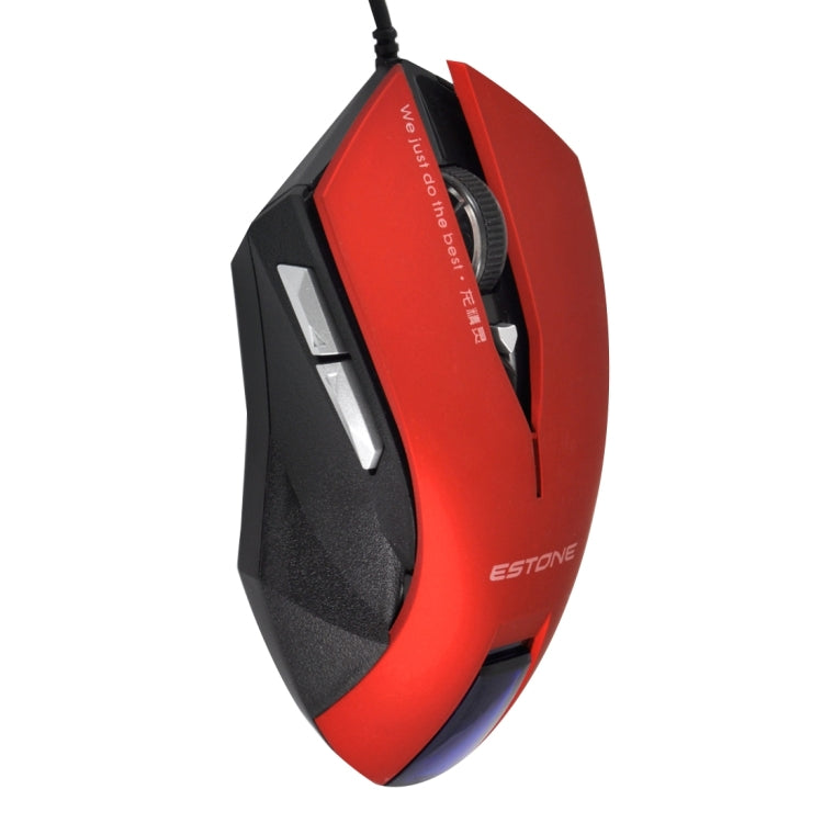 ESTONE E-8100 USB 6 Buttons 2400 DPI Wired Gaming Mouse for Computer PC Laptop