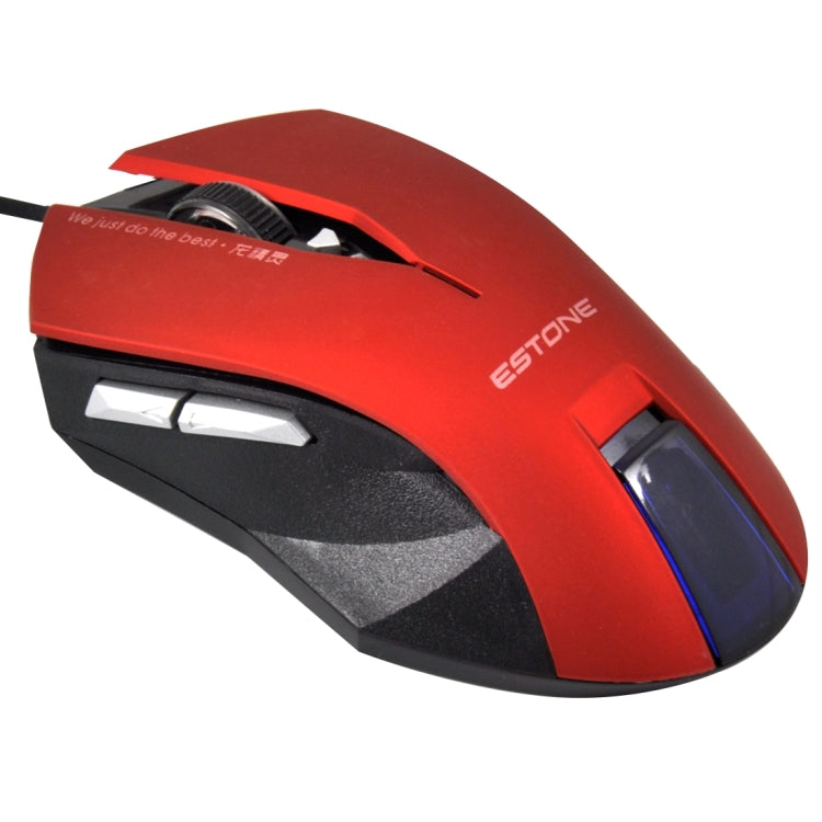 ESTONE E-8100 USB 6 Buttons 2400 DPI Wired Gaming Mouse for Computer PC Laptop