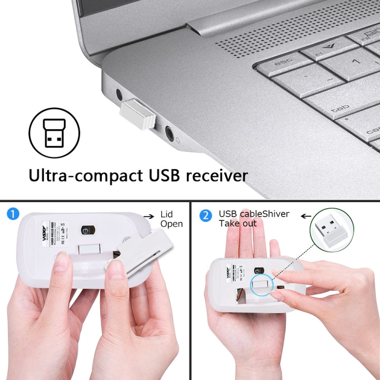 WSKY T16 2.4GHz Wireless 1600DPI Optical Mouse with Receiver