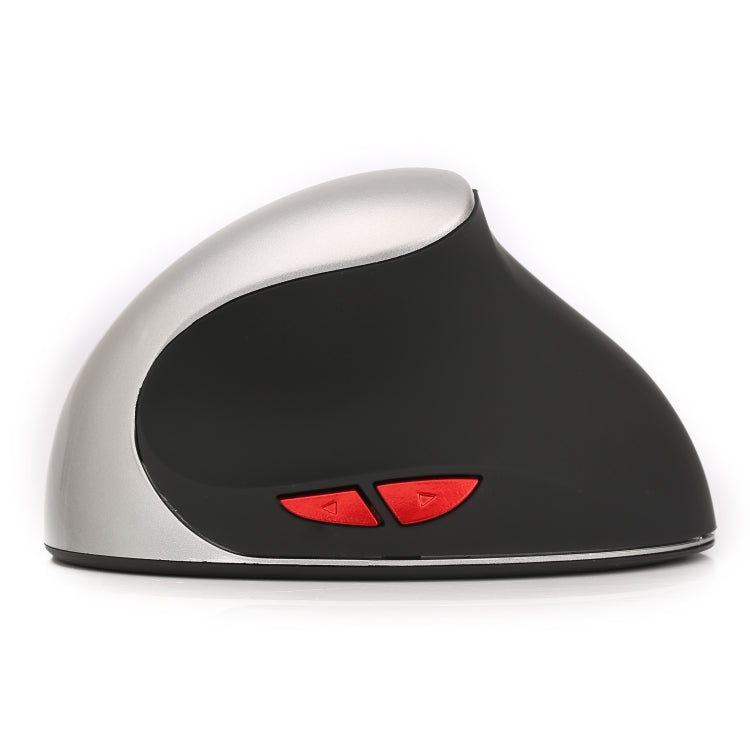 X10 2.4GHz 2400DPI Three-speed Adjustable Rechargeable Vertical Wireless Optical Mouse(Silver)