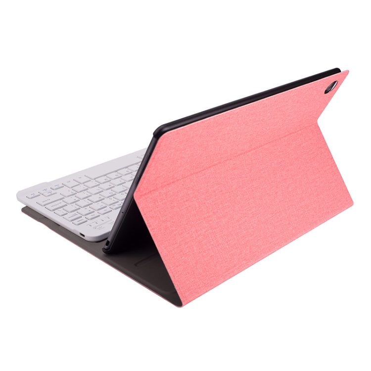 A18 Linen Texture Detachable Magnetic Plastic Bluetooth Keyboard Protective Leather Tablet Case for Huawei MediaPad M5 10.8 Pro / 10.8, with Stand
