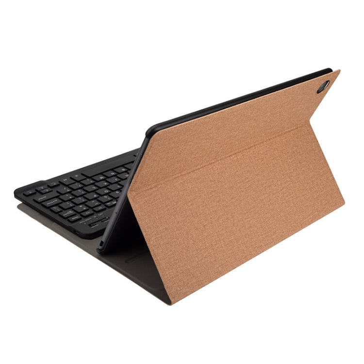 A18 Linen Texture Detachable Magnetic Plastic Bluetooth Keyboard Protective Leather Tablet Case for Huawei MediaPad M5 10.8 Pro / 10.8, with Stand