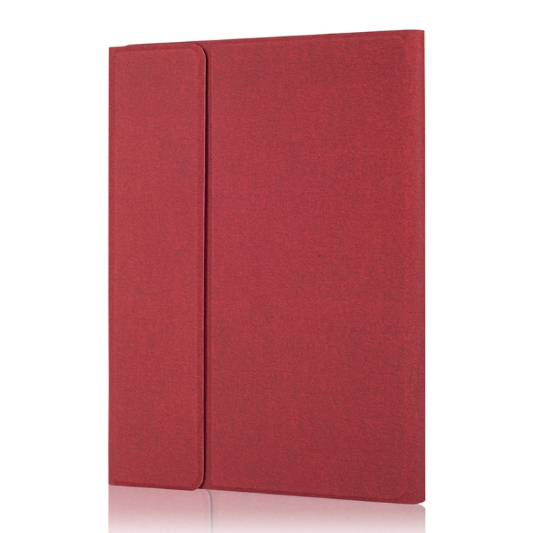 HW108 Detachable Magnetic Plastic Bluetooth Keyboard + Silk Pattern TPU Tablet Case for Huawei MediaPad M5 10.8 Pro / 10.8, with Pen Slot & Bracket