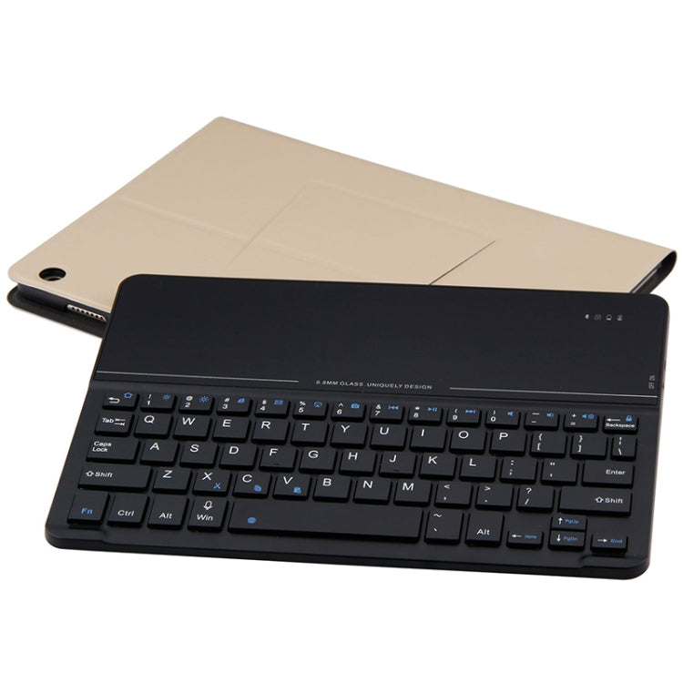 HW2031 Detachable Plastic Bluetooth Keyboard + Lambskin Texture PU Leather Tablet Case for Huawei Youth Editon MediaPad M3 Lite 10.1, with Bracket