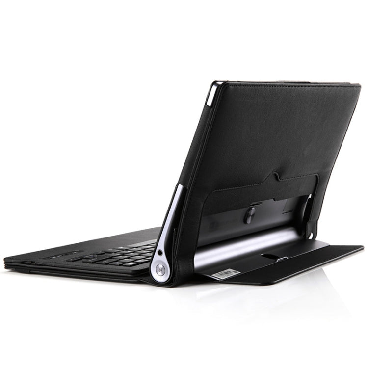 X50F Detachable Plastic Bluetooth Keyboard + Litchi Texture PU Leather Tablet Case for Lenovo YOGA Tab 3 10.1