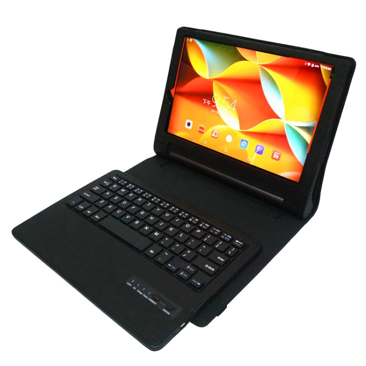 X50F Detachable Plastic Bluetooth Keyboard + Litchi Texture PU Leather Tablet Case for Lenovo YOGA Tab 3 10.1