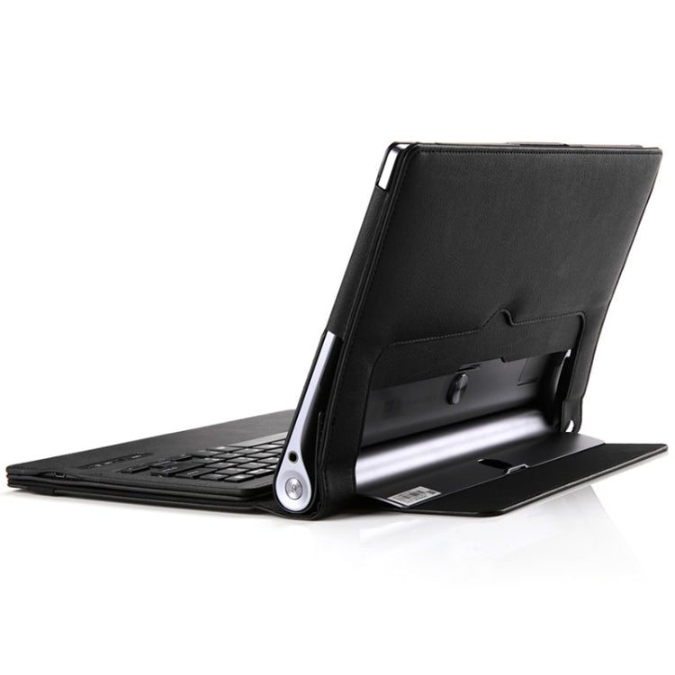 X90F Detachable Plastic Bluetooth Keyboard + Litchi Texture PU Leather Tablet Case for Lenovo Yoga Tab 3 Pro 10.1