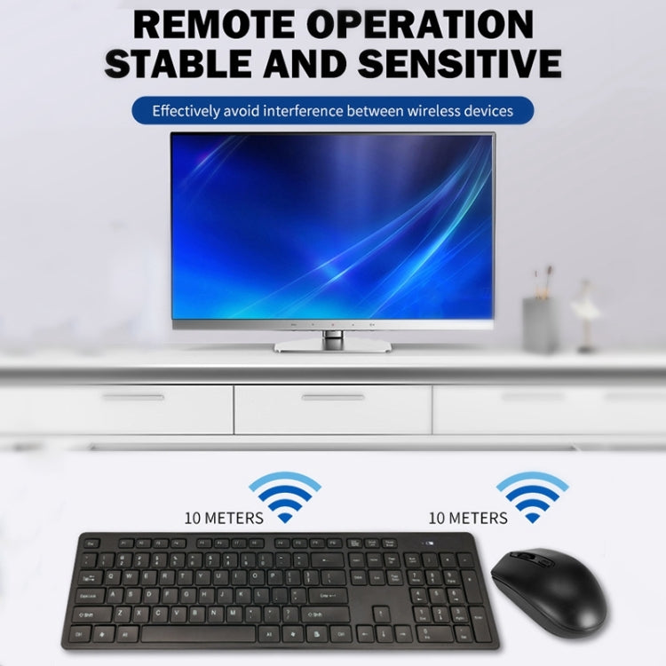 Wireless Mute Keyboard Mouse Set