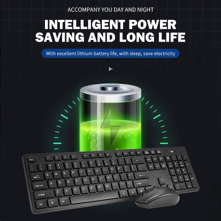 Wireless Mute Keyboard Mouse Set