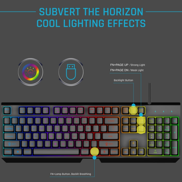 K60 Metal Panel Character Transparent Dazzling Competitive Keyboard