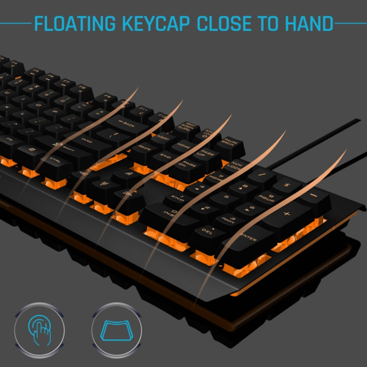 K60 Metal Panel Character Transparent Dazzling Competitive Keyboard