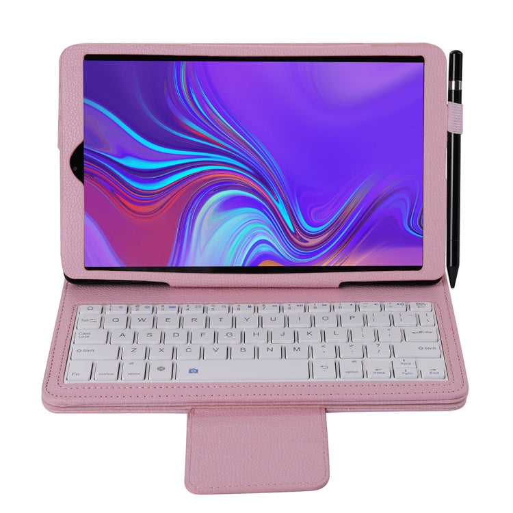 SA510 Detachable Bluetooth Keyboard + Litchi Texture PU Leather Tablet Case with Holder for Galaxy Tab A 10.1 (2019) T510/T515