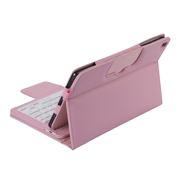 SA510 Detachable Bluetooth Keyboard + Litchi Texture PU Leather Tablet Case with Holder for Galaxy Tab A 10.1 (2019) T510/T515