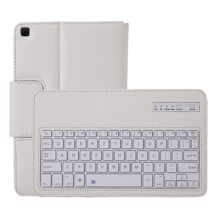 SA510 Detachable Bluetooth Keyboard + Litchi Texture PU Leather Tablet Case with Holder for Galaxy Tab A 10.1 (2019) T510/T515