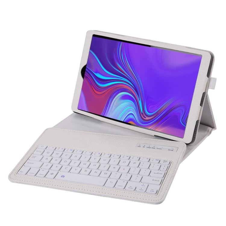 SA510 Detachable Bluetooth Keyboard + Litchi Texture PU Leather Tablet Case with Holder for Galaxy Tab A 10.1 (2019) T510/T515
