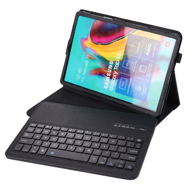 SA720 Detachable Bluetooth Keyboard + Litchi Texture PU Leather Tablet Case with Holder for Galaxy Tab S5e 10.5 T720/T725