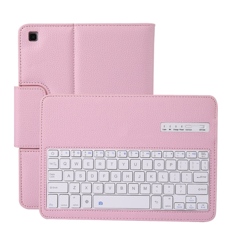 SA720 Detachable Bluetooth Keyboard + Litchi Texture PU Leather Tablet Case with Holder for Galaxy Tab S5e 10.5 T720/T725