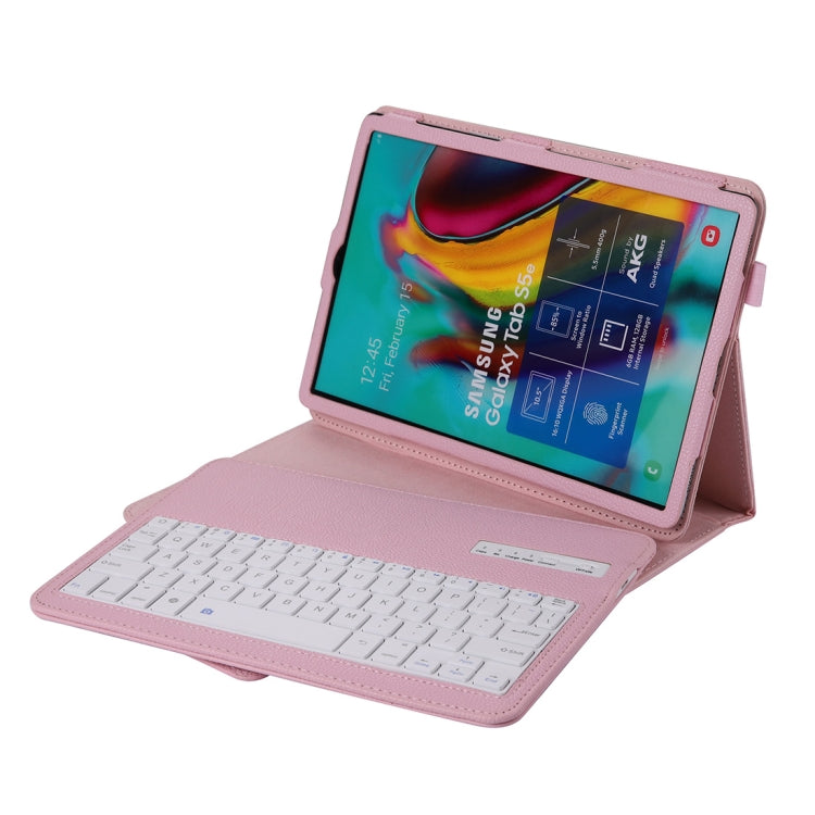 SA720 Detachable Bluetooth Keyboard + Litchi Texture PU Leather Tablet Case with Holder for Galaxy Tab S5e 10.5 T720/T725