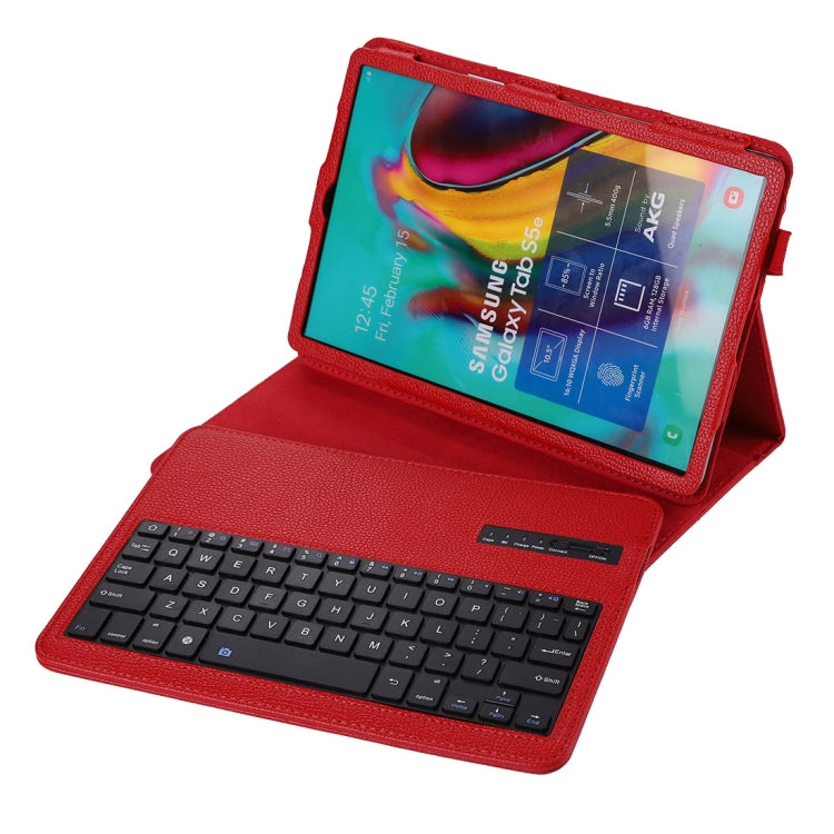 SA720 Detachable Bluetooth Keyboard + Litchi Texture PU Leather Tablet Case with Holder for Galaxy Tab S5e 10.5 T720/T725